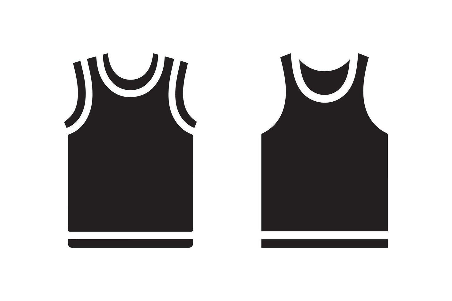 A black and white illustration of a basketball jersey vector