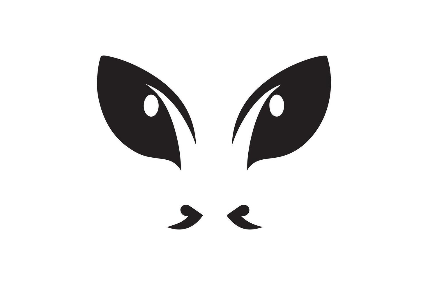 Alien face icon, simple design, illustration vector