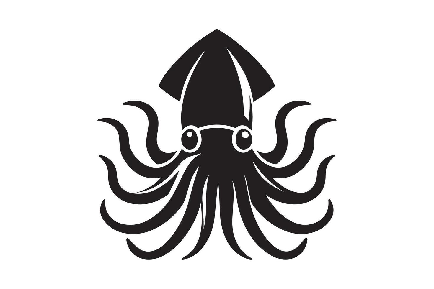 Octopus logo illustration vector