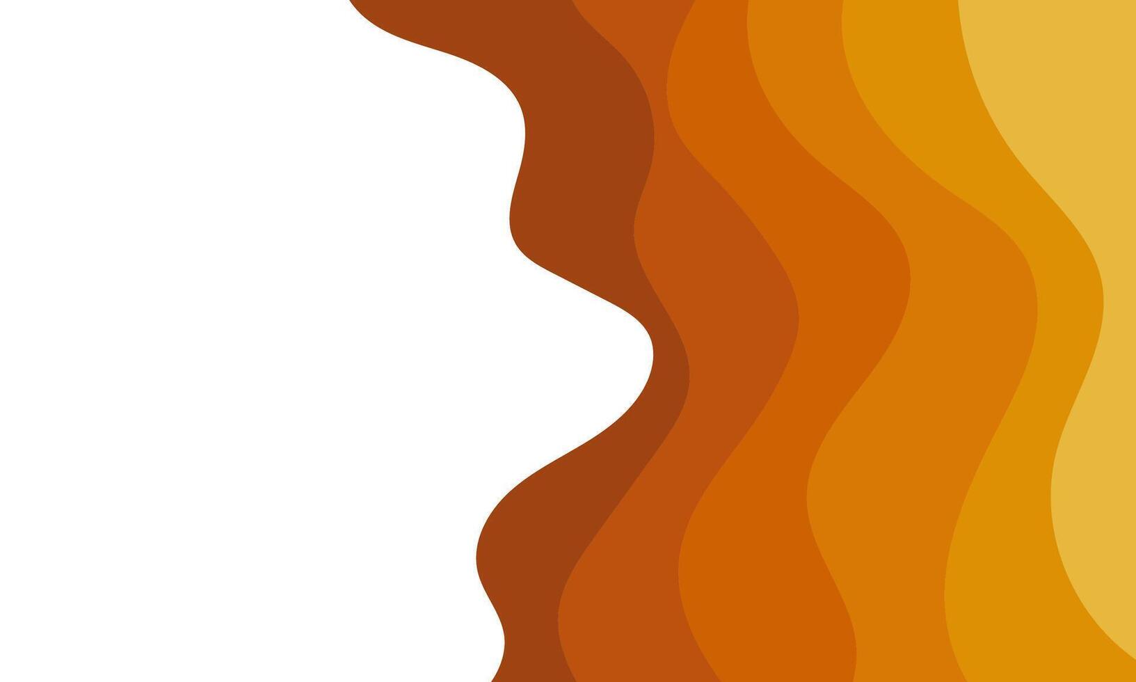 Abstract background with orange waves. Can be used for wallpaper vector
