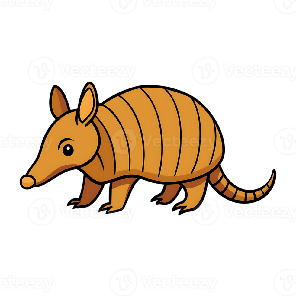 Armadillo, shell features a distinctive segmented pattern png