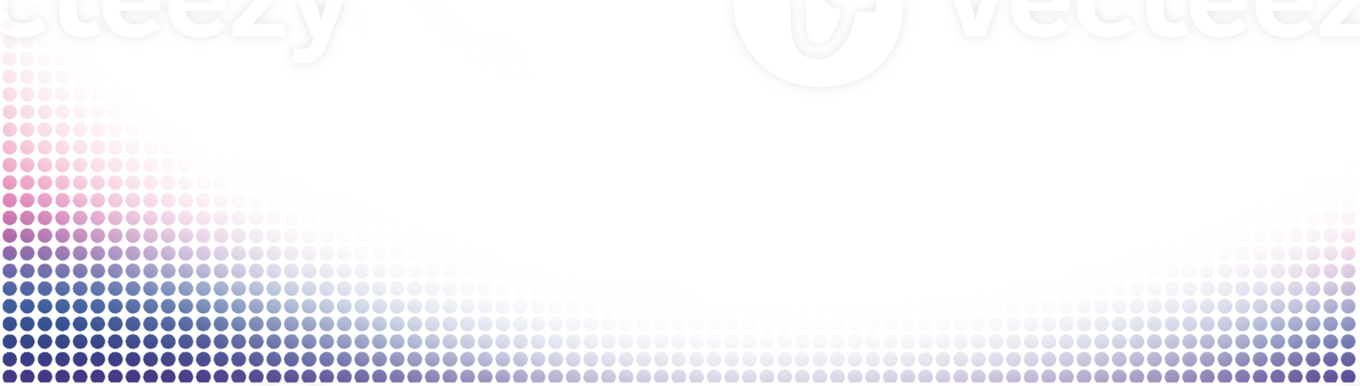 Colorful bottom edge frame with Halftone dots pattern png
