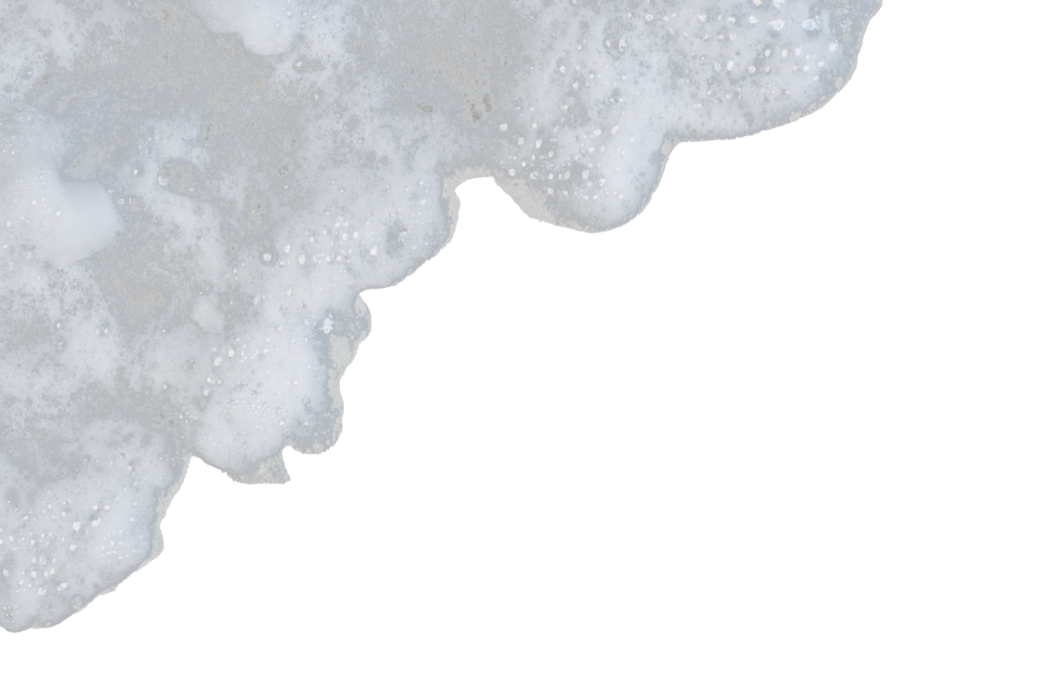 Soapy Foam Surface Background Left Border png