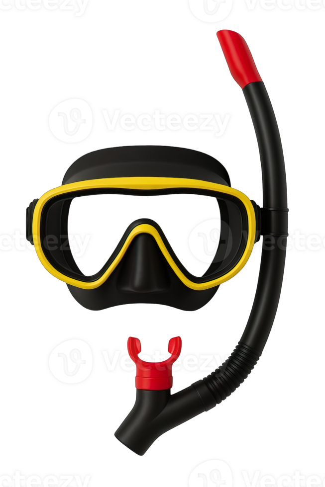 Snorkeling Mask and Snorkel Set Isolated on Transparent Background, png