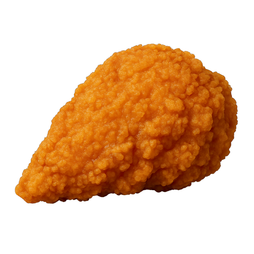 Crispy Fried Chicken Breast Isolated on Transparent Background, png