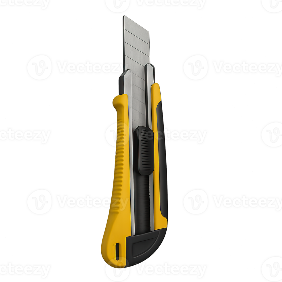 Utility cutter knife isolated on transparent background png