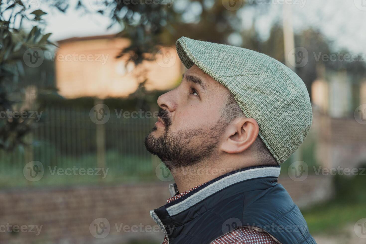 Photographer Looking For Something Interesting In The Nature photo