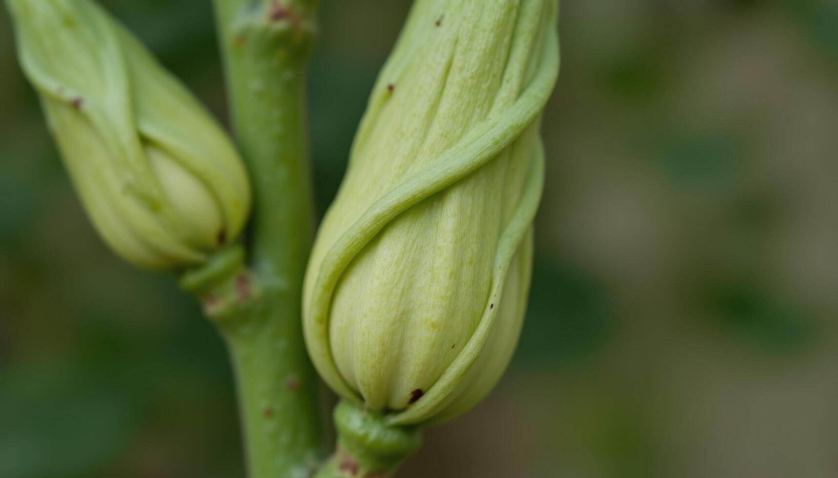Gradual unfurling of a flower bud, background image, photo. photo