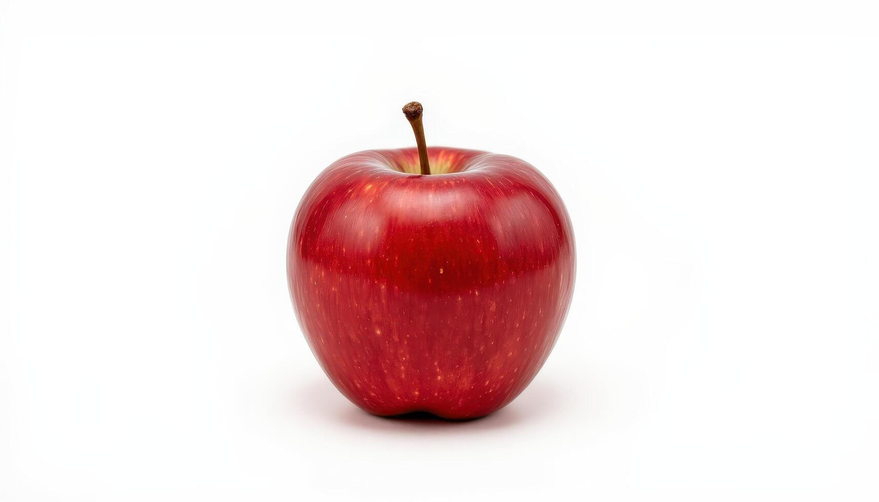 red apple on white background, clean fruit product image photo