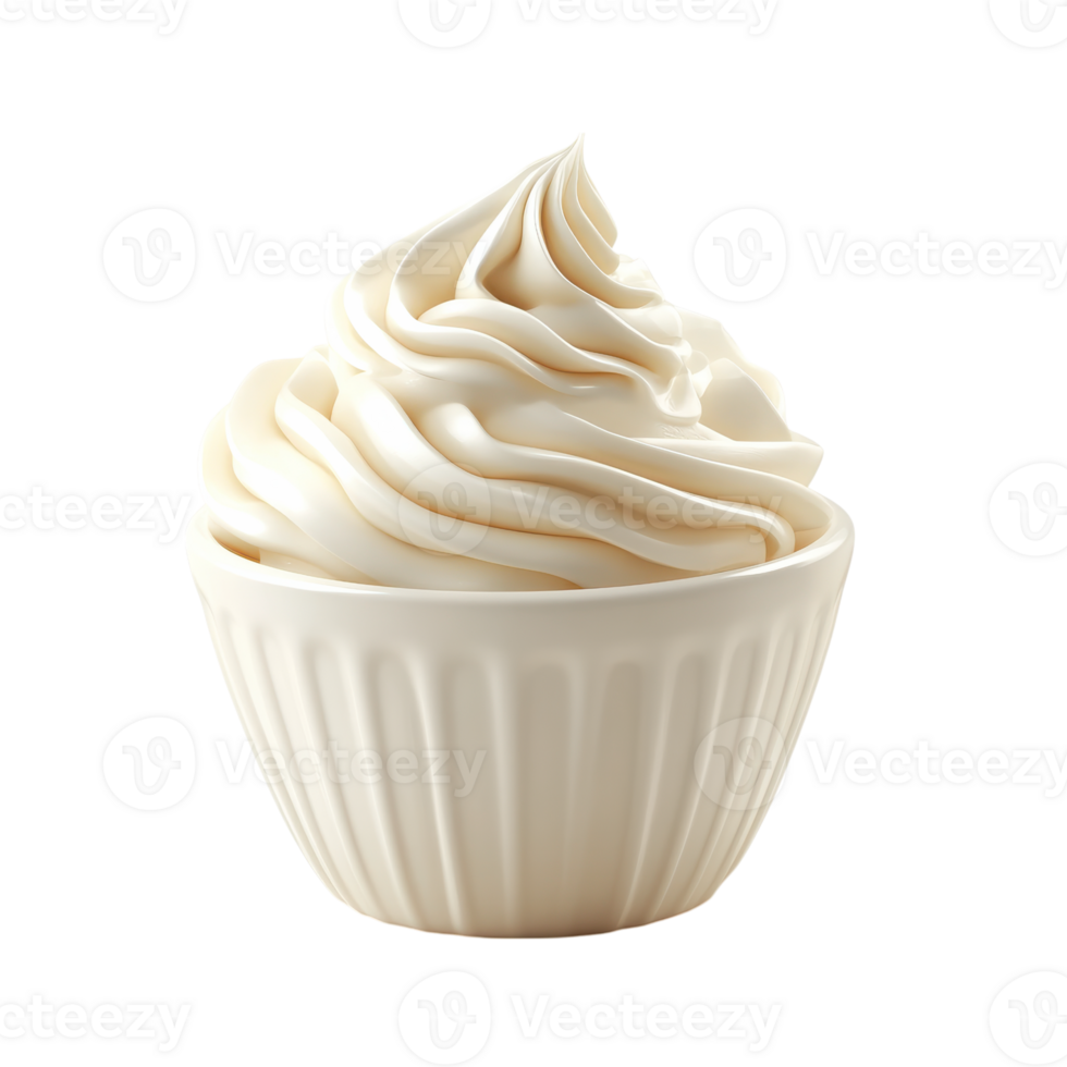 Delicious soft serve ice cream in a bowl showcasing creamy texture and swirls served at a summer event png