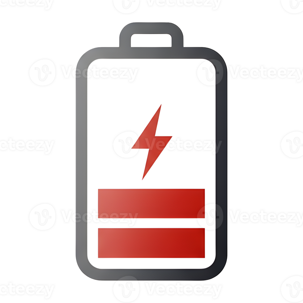Low Battery Power Level Indicator Display png