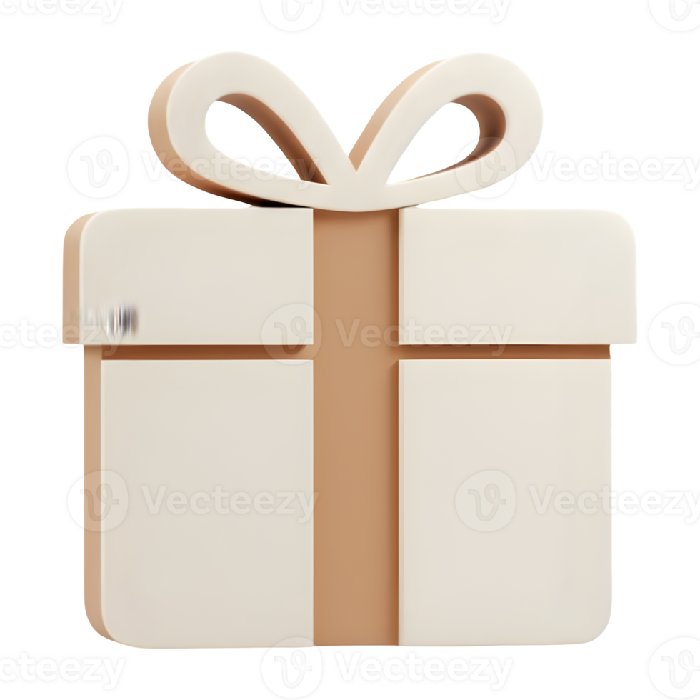 A Beautifully Rendered Three-Dimensional Gift Box Icon. png