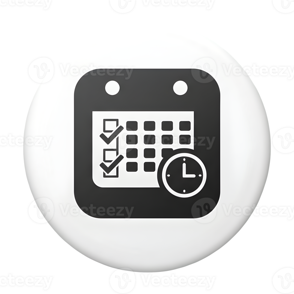 Efficient Time Management and Scheduling Icon png