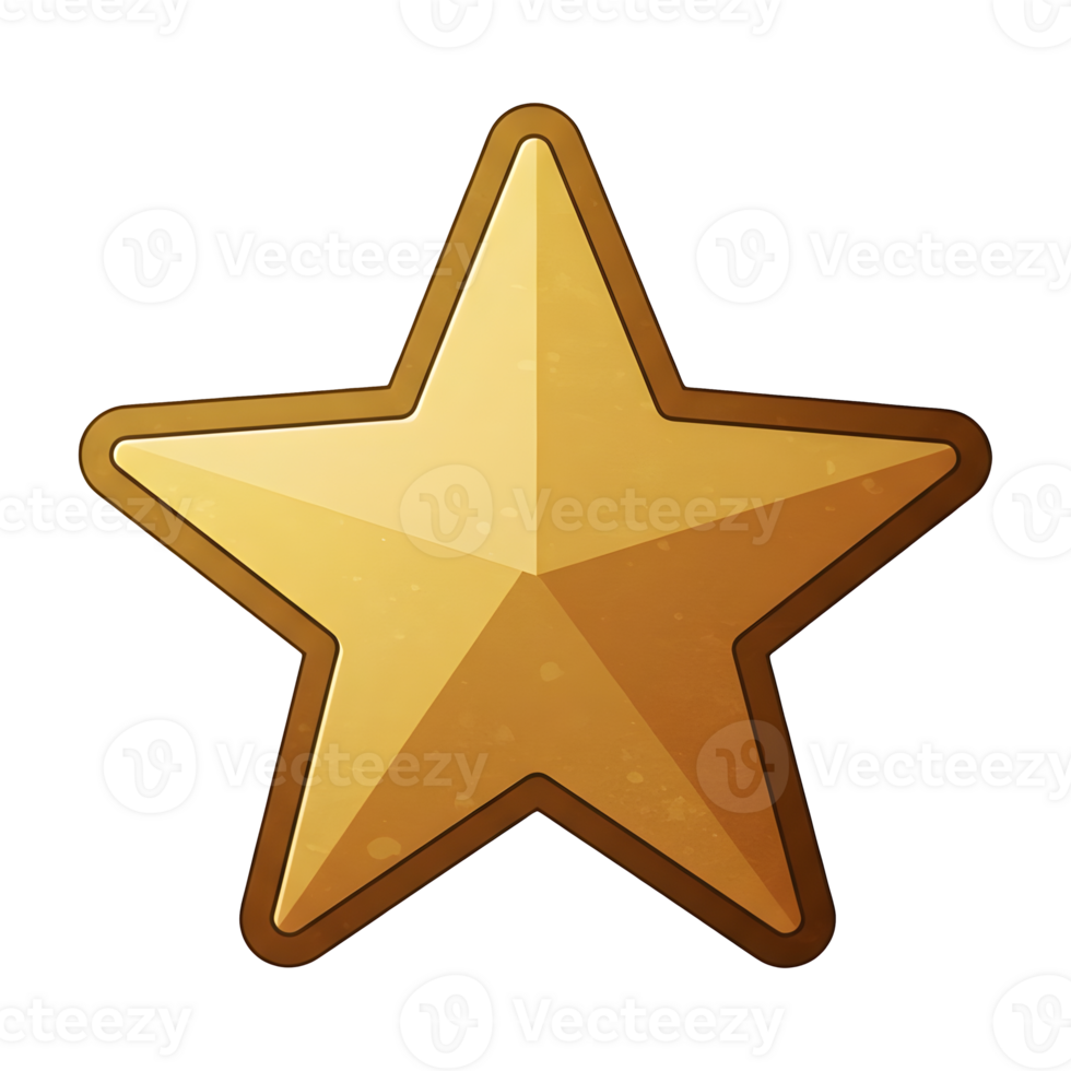 Golden Star Award of Excellence Achievement png