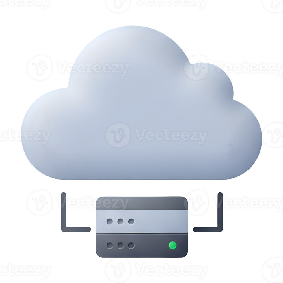 Secure Cloud Server Network Infrastructure Connection png