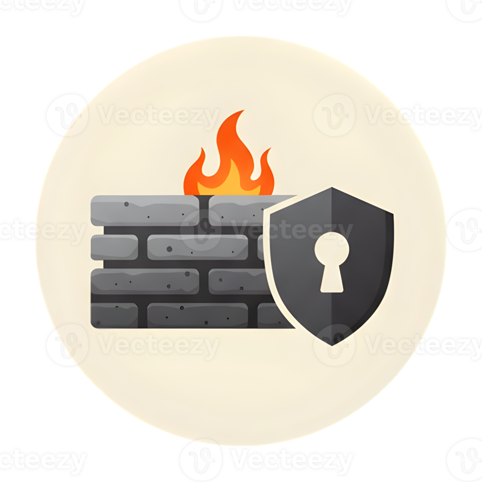 Firewall Protection Shielding Against Imminent Cyber Threats png