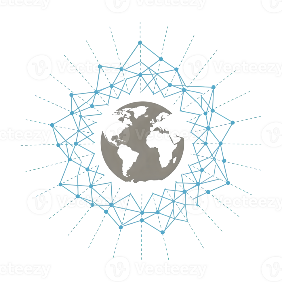 Global Network Interconnectivity A World United by Digital Connections png