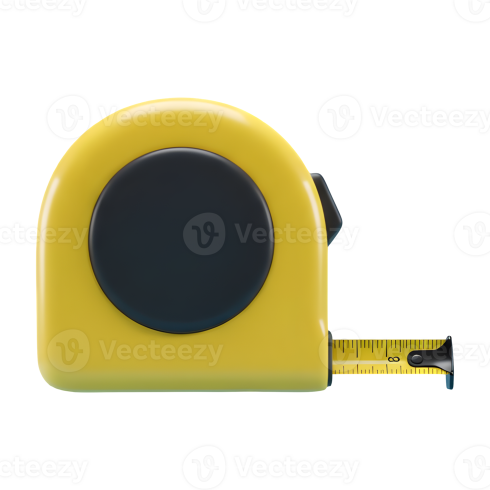 Compact Yellow Measuring Tape for Accurate Dimensions png