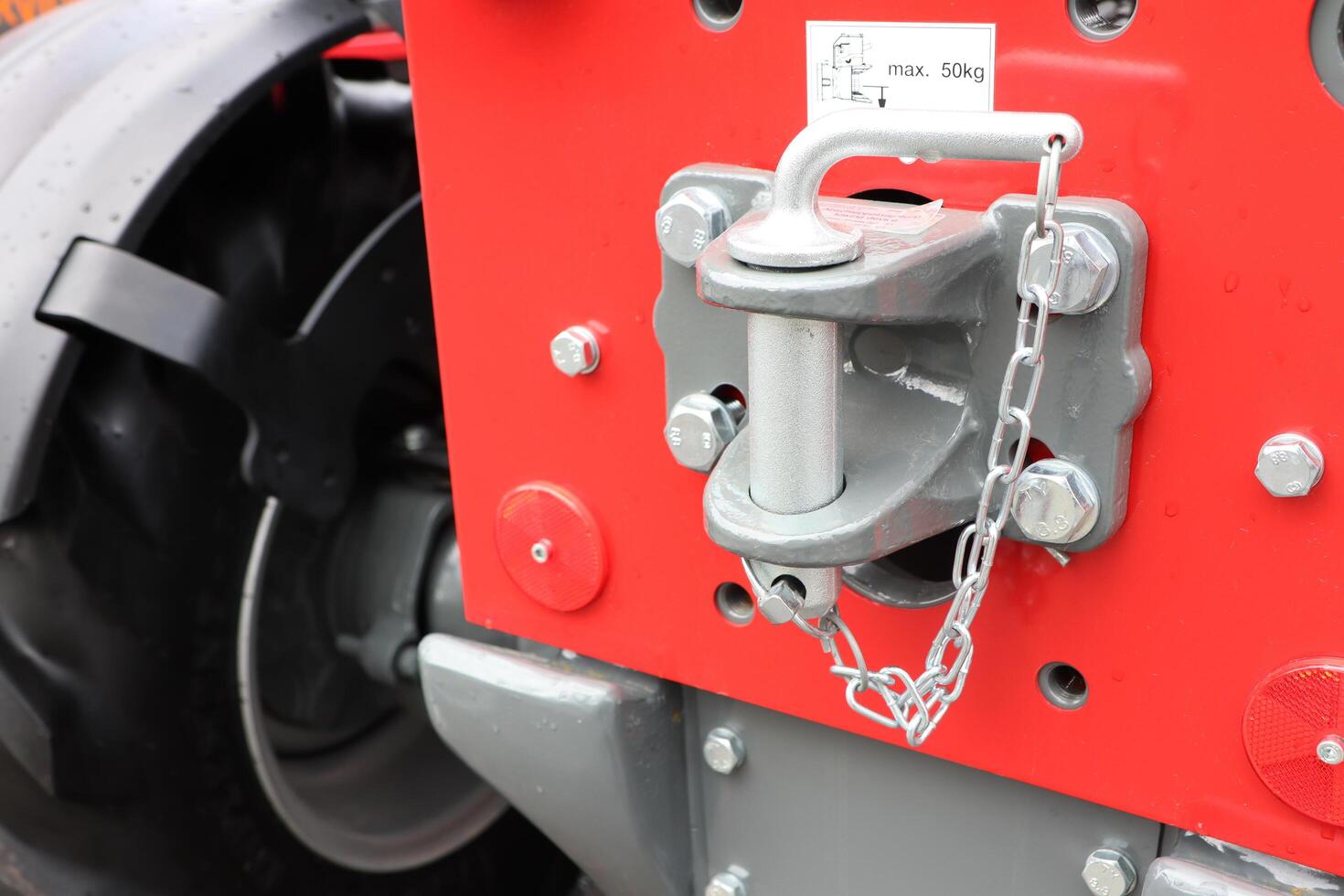 20.03.2025 Chisinau Detailed CloseUp Image of a Tractor Hitch Mechanism Demonstrating Precision Engineering photo