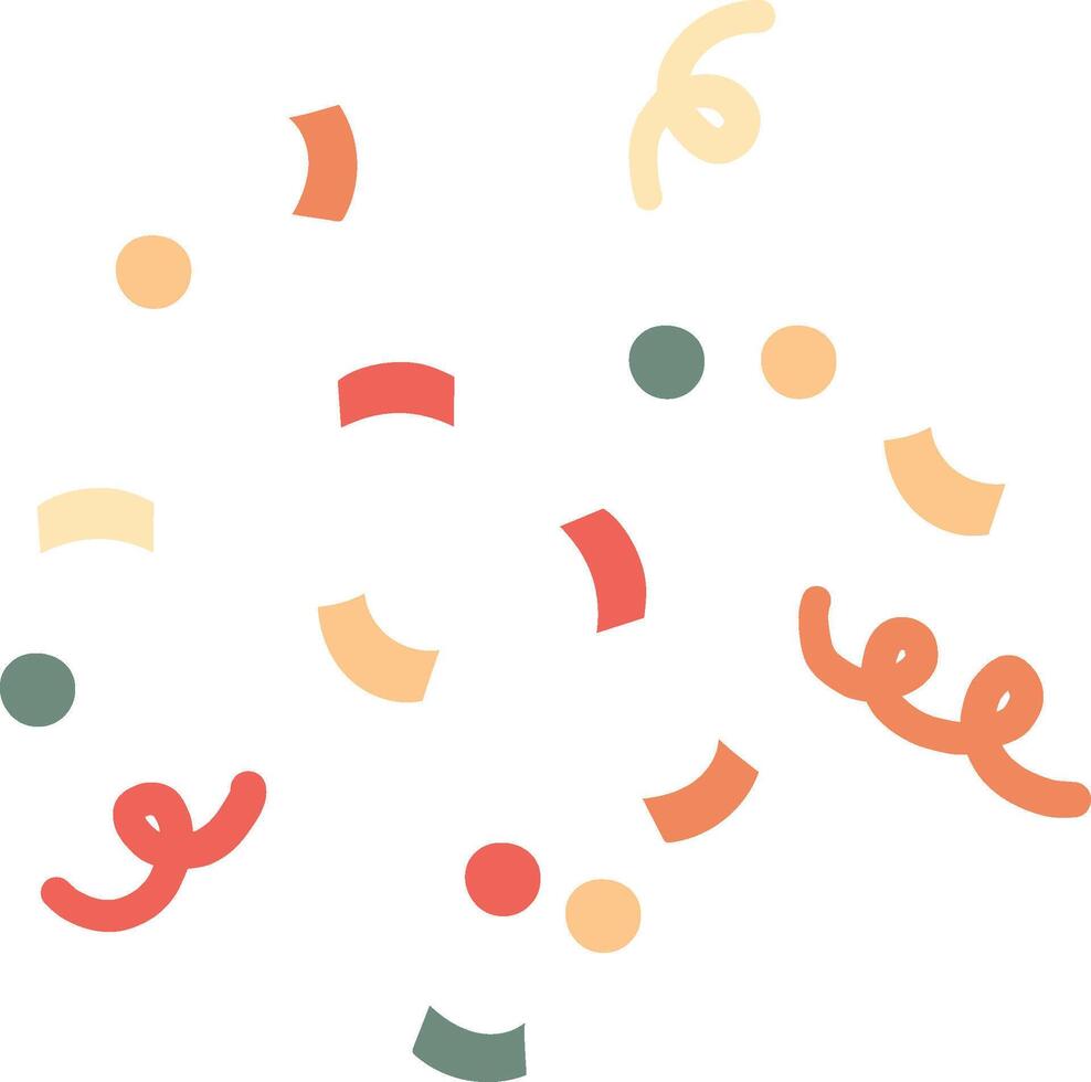 Cartoon 1 April isolated element , party element, confetti vector