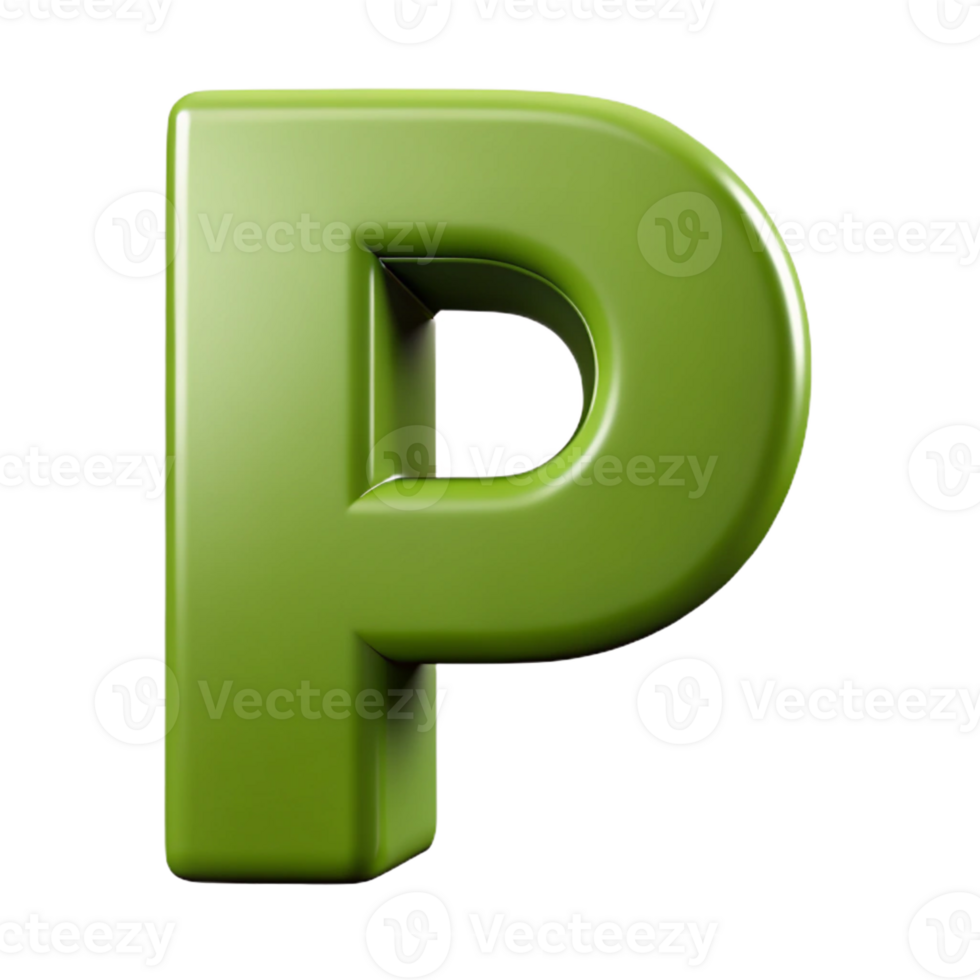 magnificent rare Crisp edges, symmetrical P in olive green. Flat color, clean lines with Scalable Design. png