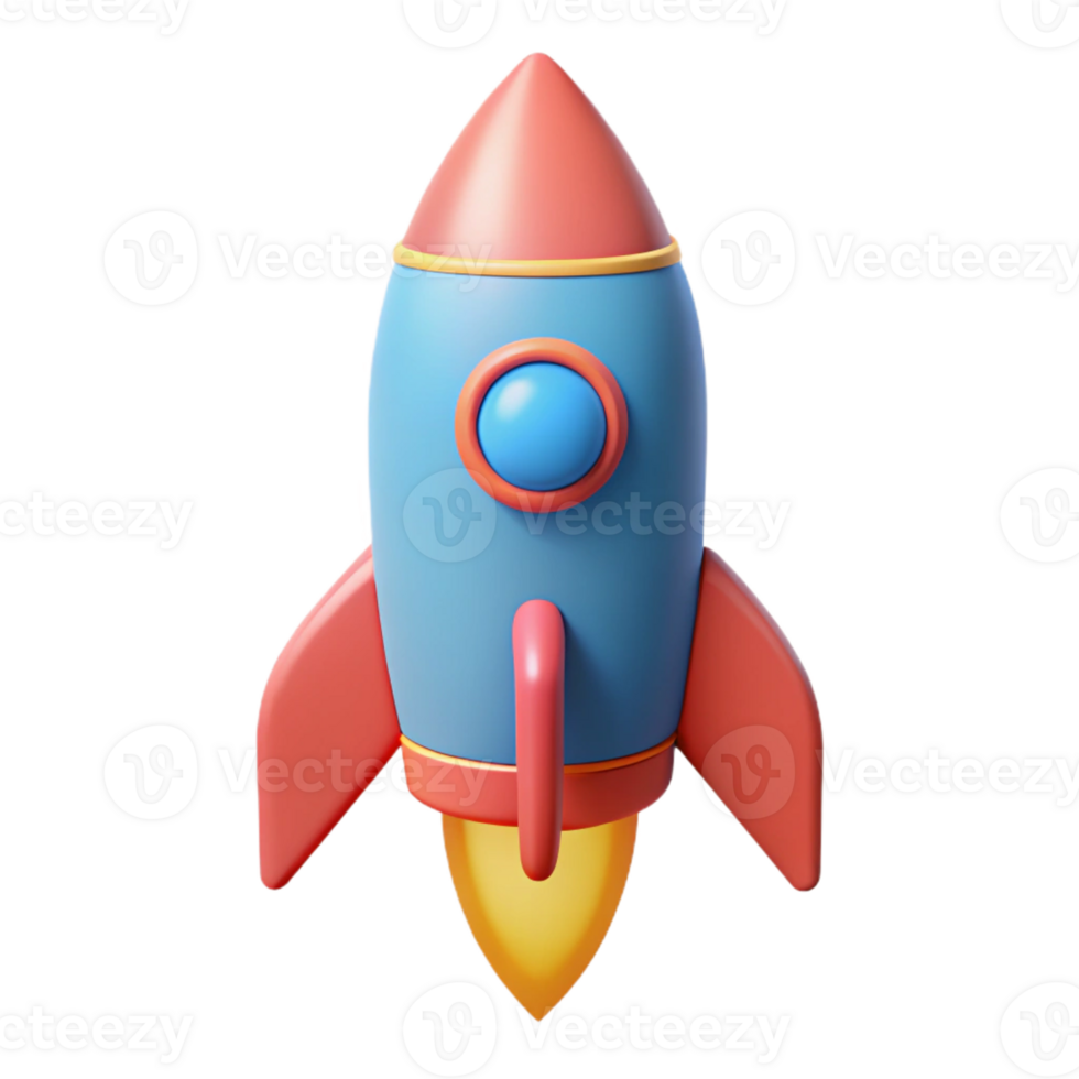gorgeous futuristic Minimal rocket icon. Flat color, clean lines with Scalable Design. luxury png