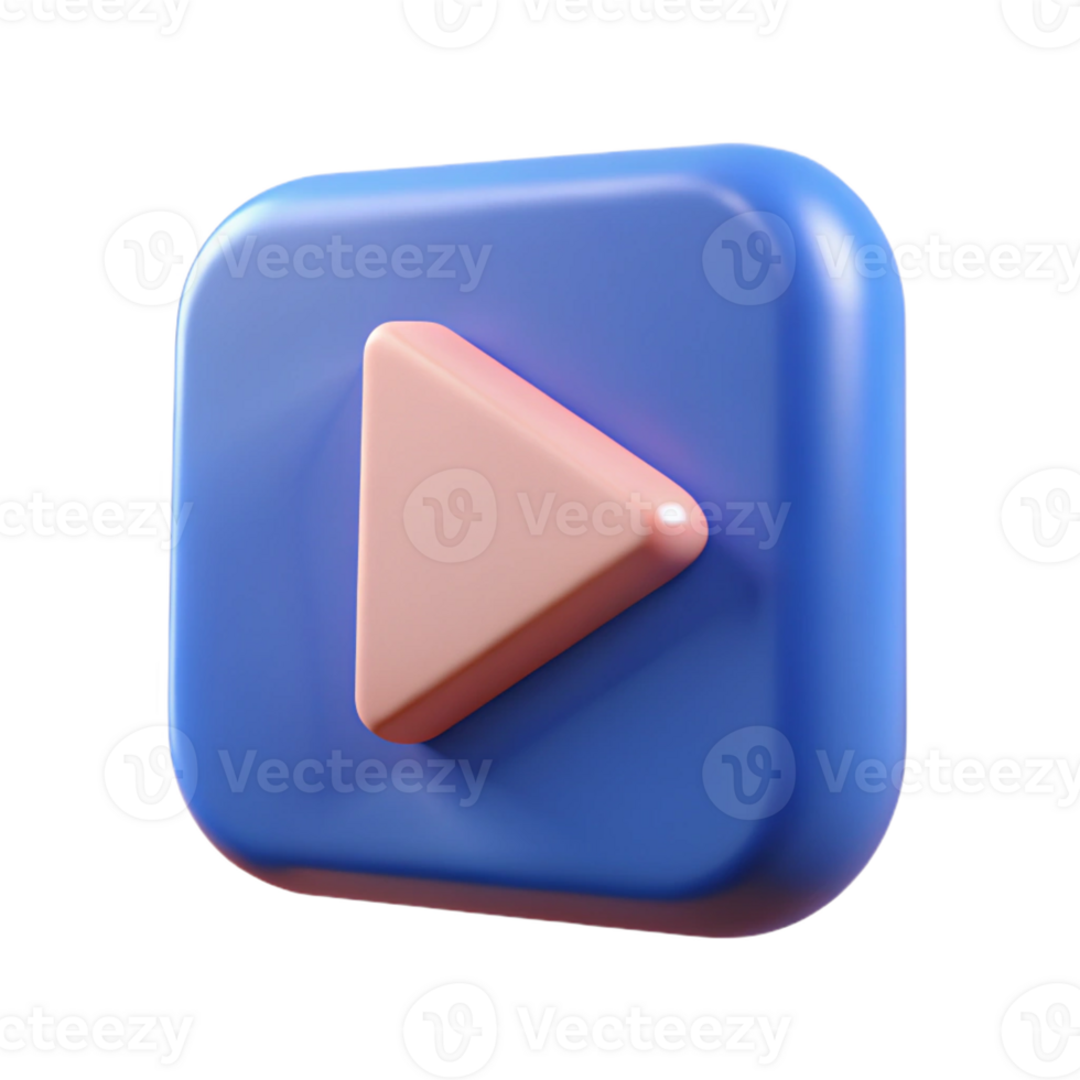 passionate captivating A play button icon. Geometric, minimal with Scalable Design. handcrafted png