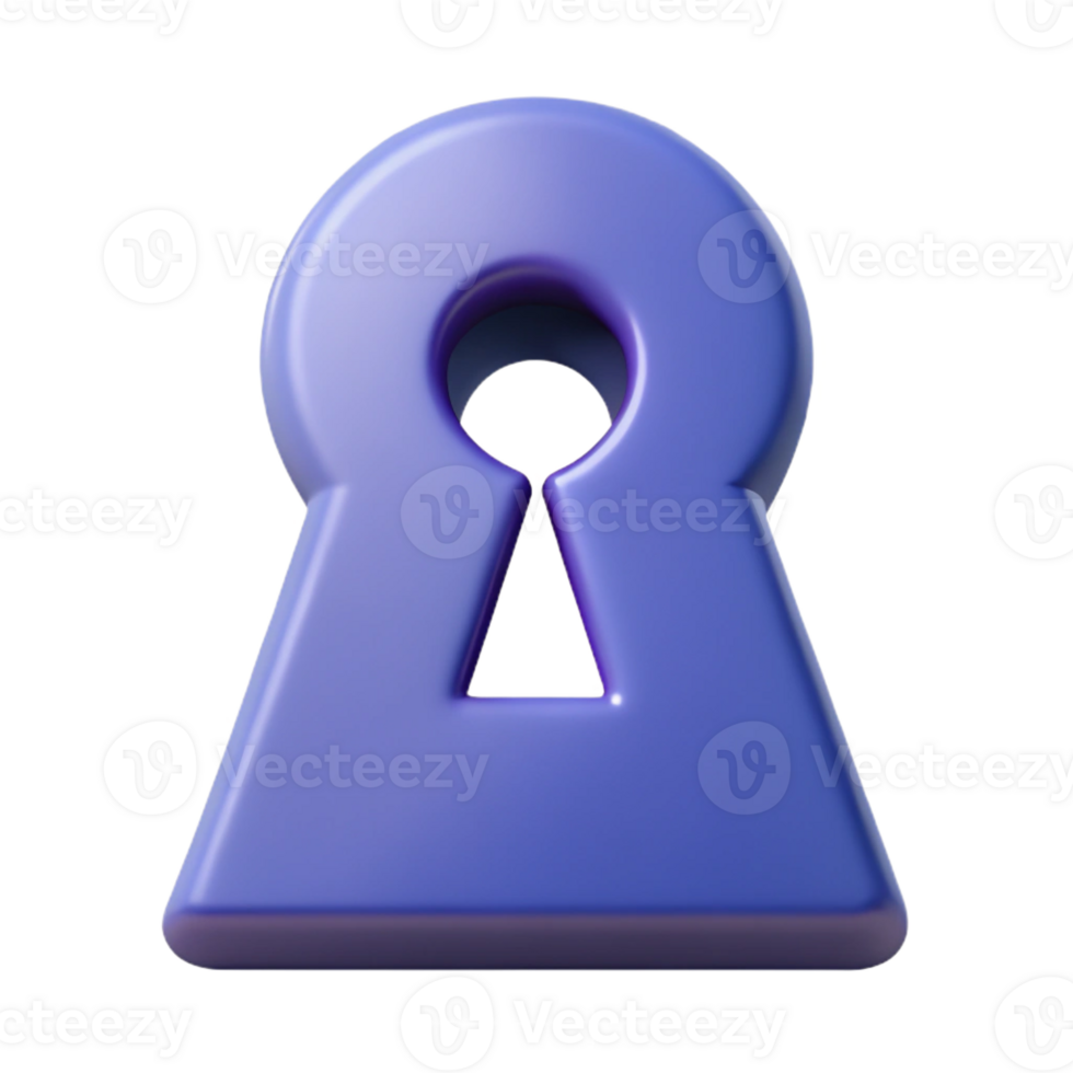 bold fascinating Keyhole character with a circular top and rectangular bottom. Crisp edges, scalable, flat color with Scalable Design. genuine png