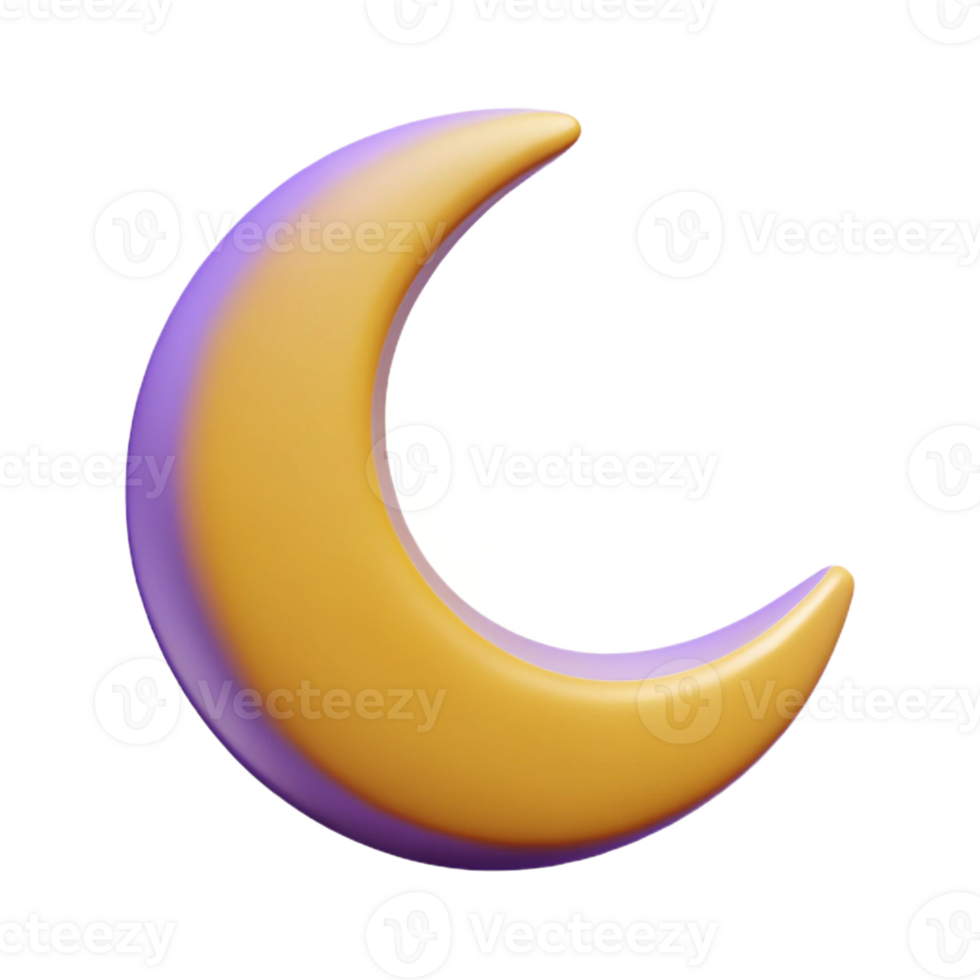 impressive ethereal futuristic Flat color monoline crescent moon. Clean lines, minimal, crisp edges with Scalable Design. fine detail png
