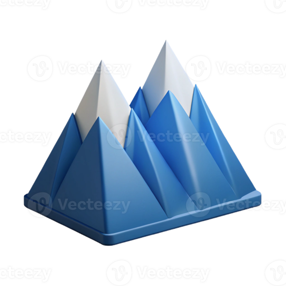striking harmonious elegant Geometric mountain range. Crisp edges, flat color. Single-weight stroke. with Scalable Design. museum quality png