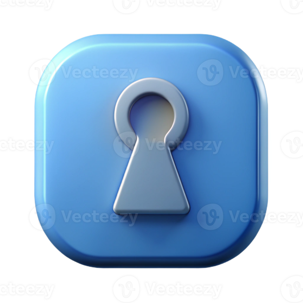 fascinating dramatic elegant Minimalist keyhole icon. Crisp edges, single-weight stroke, with Scalable Design. studio quality png