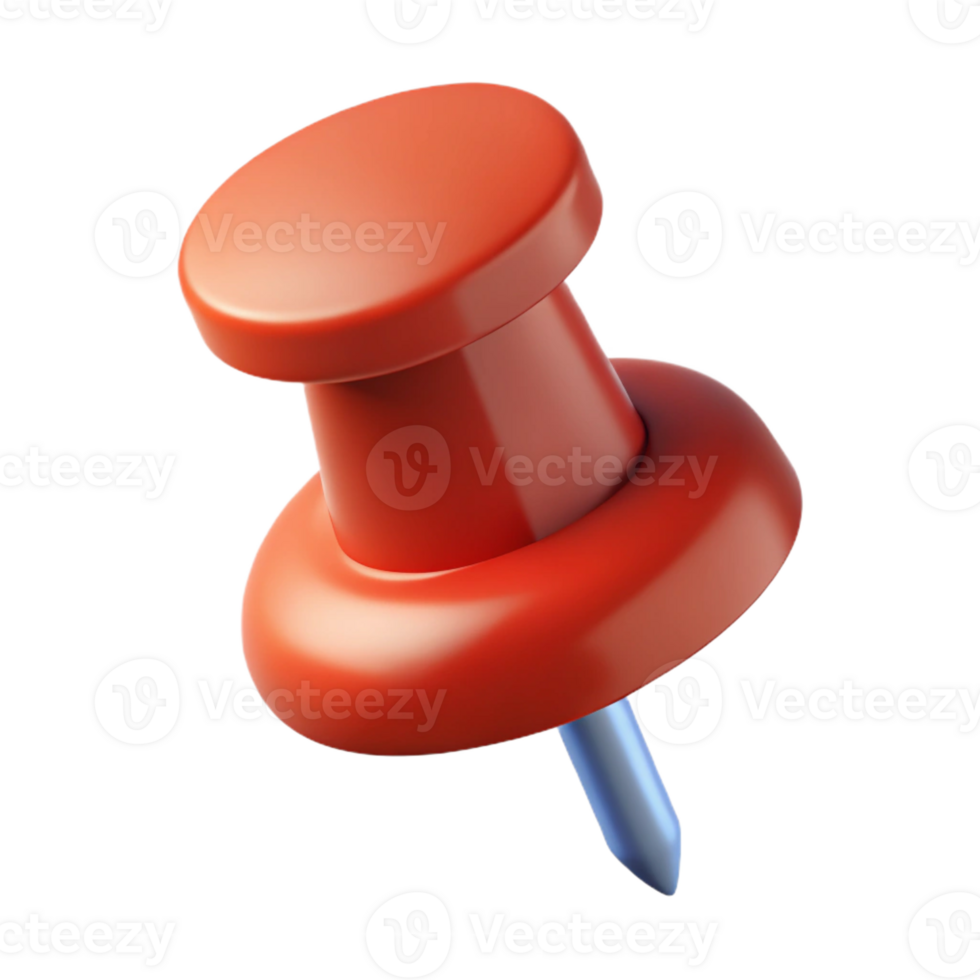 pristine distinguished Push pin. Flat color, clean lines, minimal with Scalable Design. png