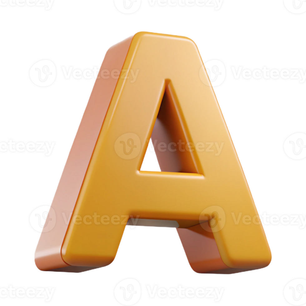 playful enchanting Letter A in a simple sans-serif font. Geometric, flat color, with Scalable Design. impeccable png