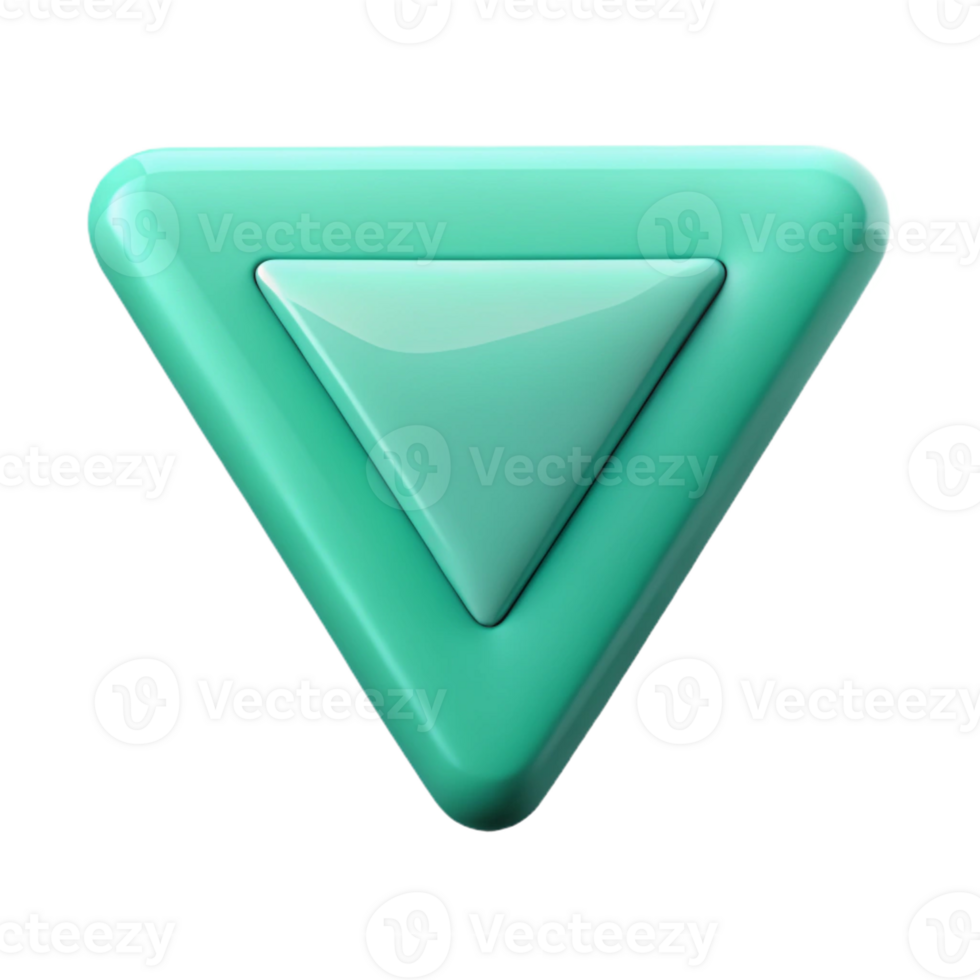 immaculate harmonious modern Inverted triangle badge, clean lines, flat mint green with Scalable Design. top-tier png
