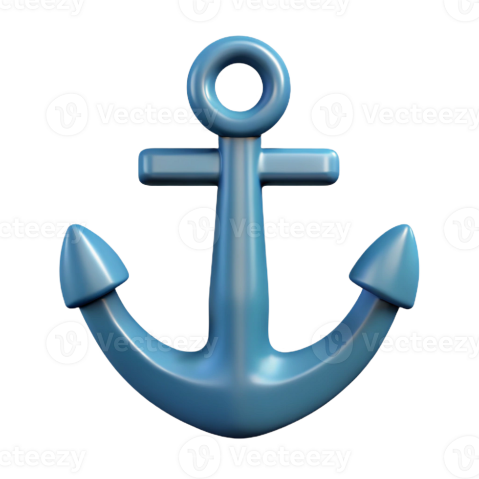 quintessential minimalist Symmetrical anchor with clean lines. Flat color, sharp edges. with Scalable Design. impeccable png