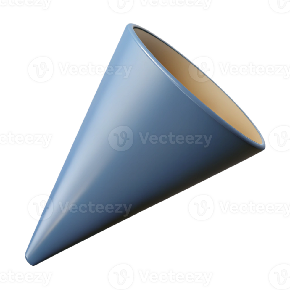 unforgettable artistic Geometric drawing of a cone. Crisp edges, with Scalable Design. luxury png