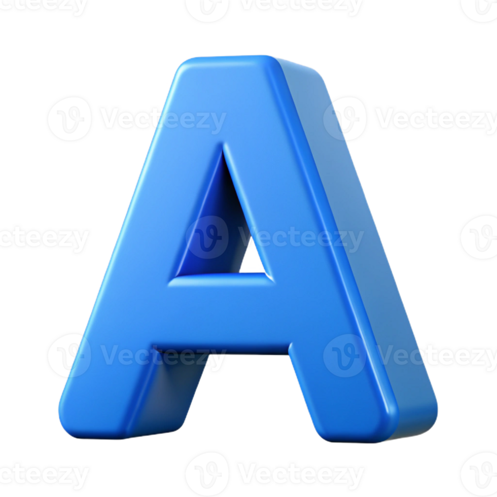 vibrant remarkable Letter A character in a simple sans-serif font. Flat blue color, minimal design with Scalable Design. png