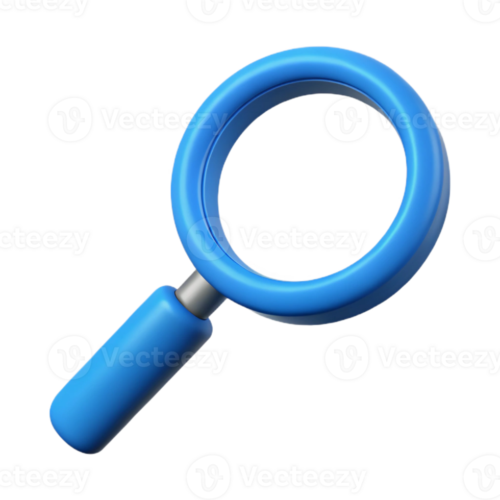 reflective hypnotic Simple outline of a magnifying glass. Single-weight stroke, crisp edges, with Scalable Design. precision png