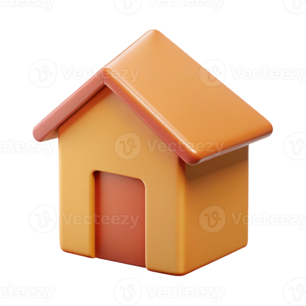 mesmerizing coveted House character with a square base and triangular roof. Simple, geometric, flat color with Scalable Design. png