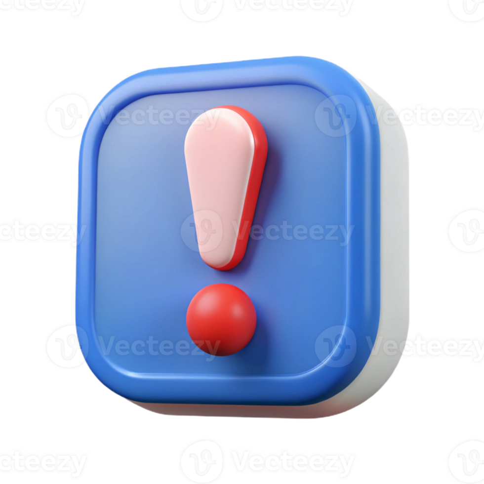 rare artistic An exclamation point icon. Clean lines, crisp edges with Scalable Design. high quality png