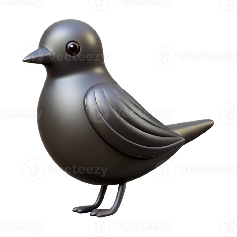 vibrant playful futuristic Clean lines bird silhouette. Flat black fill. with Scalable Design. high quality png