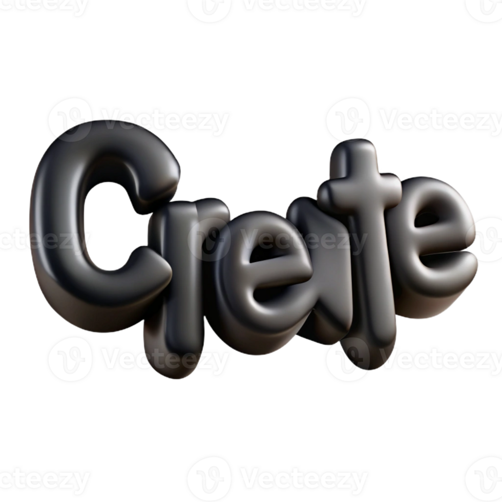 mesmerizing dynamic impressionist The word CREATE in a thin, black, sans-serif font. Minimal, crisp edges with Scalable Design. ultra HD png