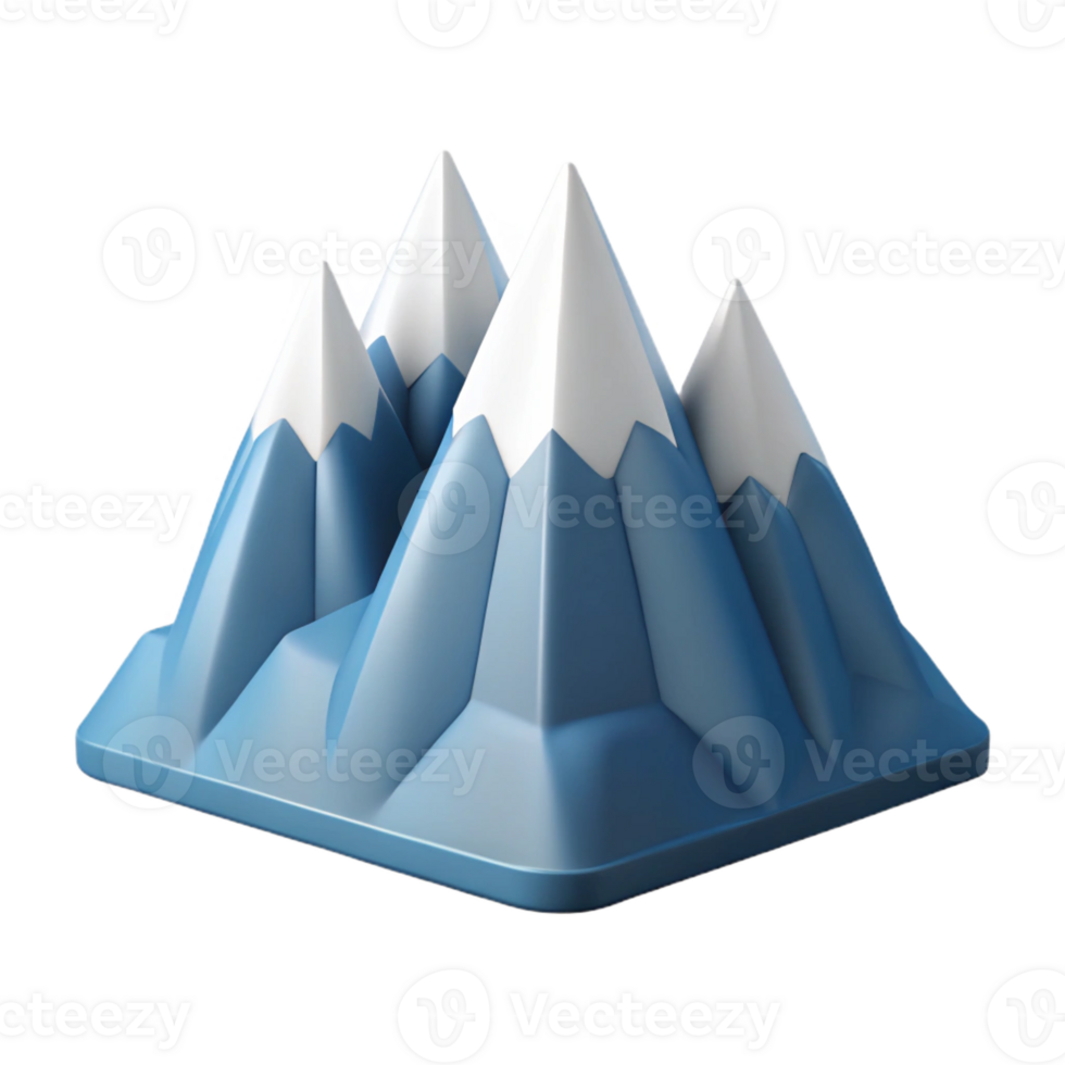 playful gorgeous Abstract representation of a mountain range. Clean lines, flat color, with Scalable Design. expertly shot png