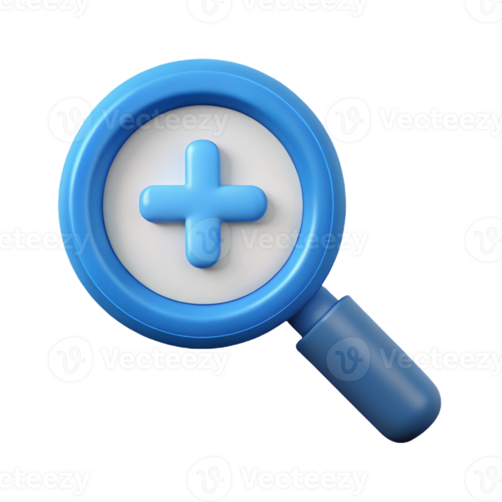 timeless rustic Magnifying glass icon with a plus sign. Crisp edges, minimal design, with Scalable Design. expertly shot png