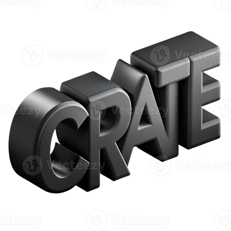 enchanting exemplary The word CREATE in a bold, geometric font. Flat black with Scalable Design. png