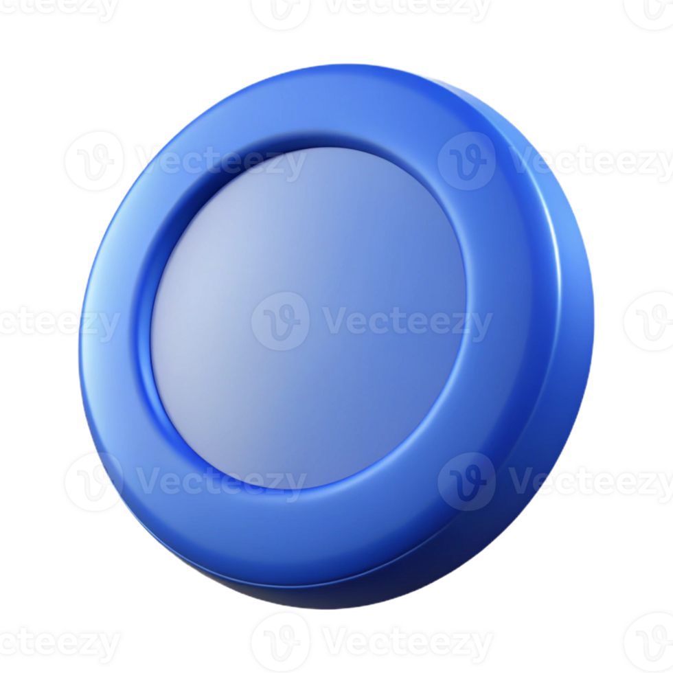 majestic tranquil creative Blue circle with a thin white outline. Single-weight stroke, with Scalable Design. museum quality png