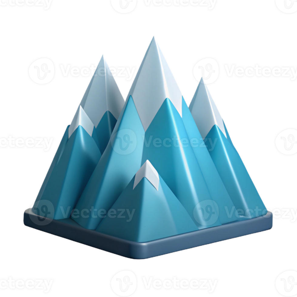 splendid urban Scalable geometric mountain range. Flat color, crisp edges, clean lines with Scalable Design. premium png