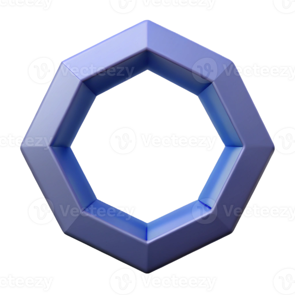 notable elegant Geometric outline of an octagon. Sharp edges, symmetrical design, flat color with Scalable Design. crisp png