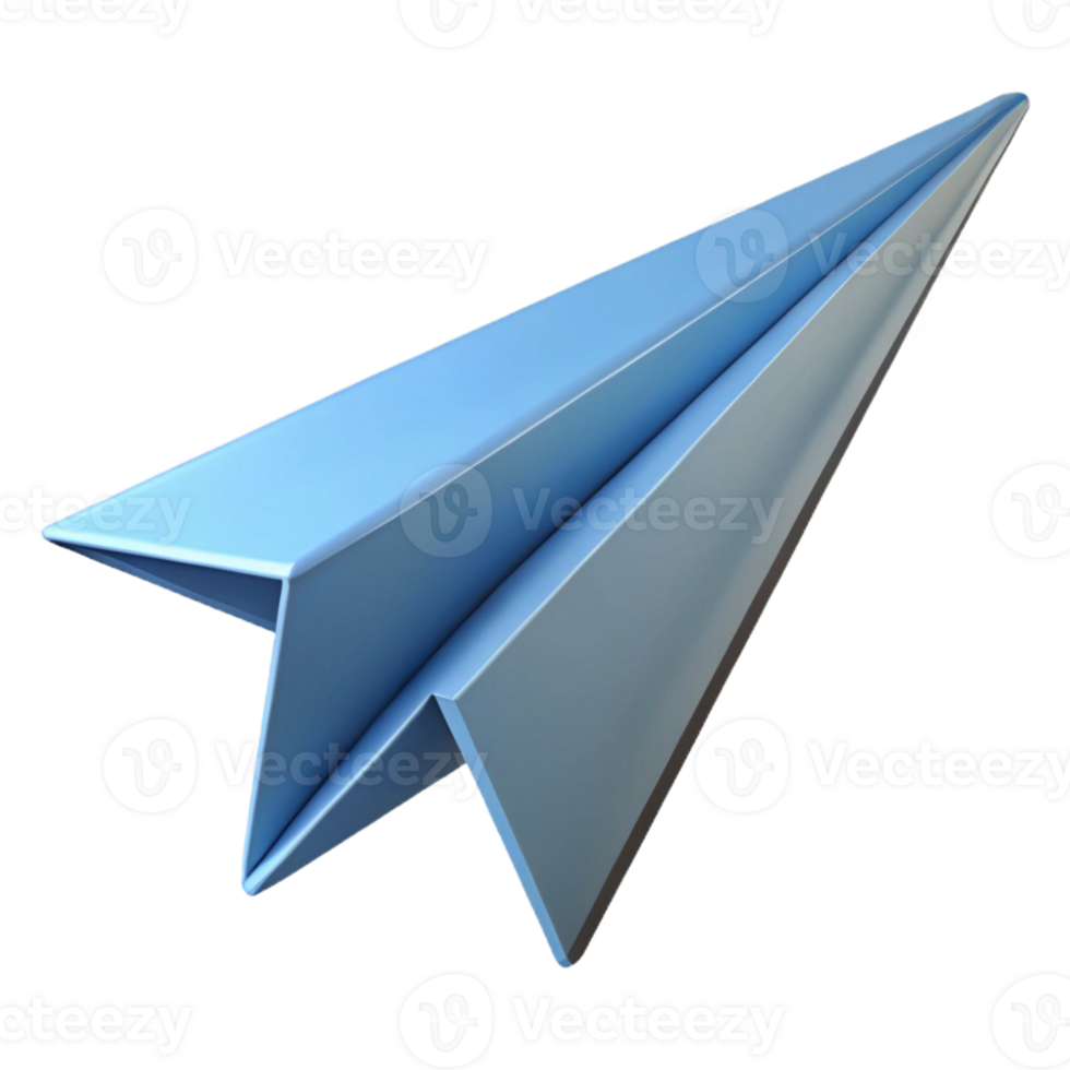 memorable avant-garde Airplane with triangular wings, pointed nose. Single-weight stroke, flat color, scalable high quality png