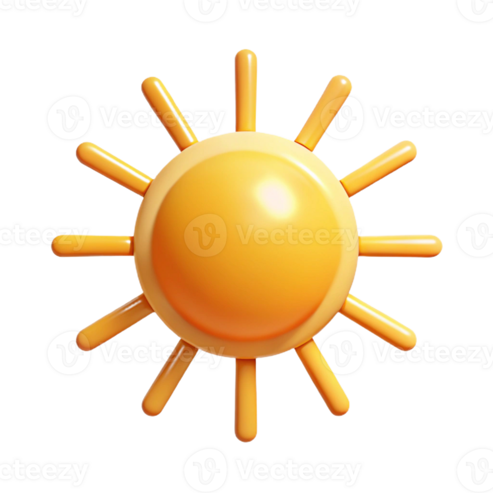 exquisite romantic surreal Flat color monoline sun. Clean lines, crisp edges, symmetrical with Scalable Design. premium png